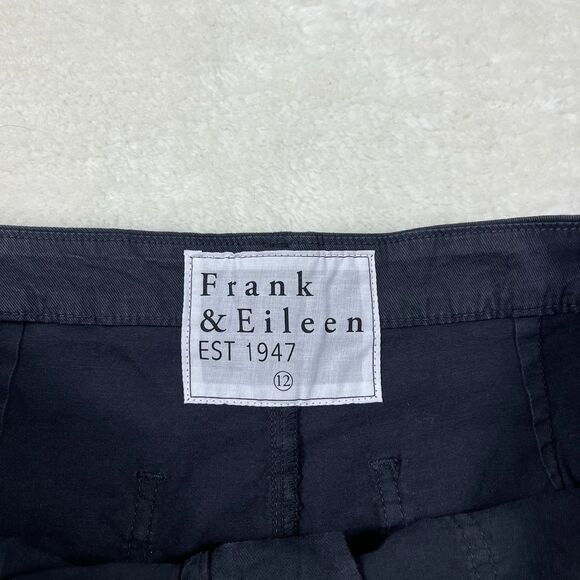 New Women's Frank & Eileen Blackstone utility pants Size 12 in  Washed Black - Picture 4 of 5